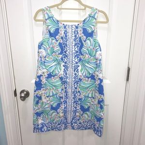 Lilly Pulitzer Shell & Floral Pattern Shift Dress